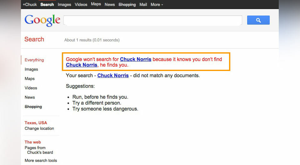 Chuck Norris Google Search