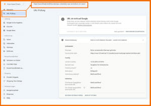 Crawling und Indexierung mit der GSC URL-Pruefung