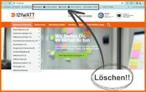 Ablenkungen - Lösche deine Lesezeichen im Browser