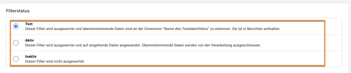 Datenfilter IP Adressen ausschliessen in GA4 aktivieren