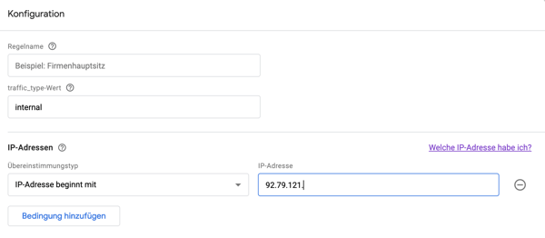 IP Adresse in GA4 ausschliessen