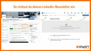 LinkedIn-Newsletter einrichten: Artikel schreiben > Publishing-Menü > Newsletter erstellen > Veröffentlichen