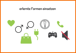 Formen und Symbole ziehen immer eine Bedeutung mit sich. Ein Herz steht z. B. für "Liebe", eine Tasche für "Einkaufen" und ein Telefon für "Anruf". Nutze diese erlernten Assoziationen auf deiner Website. 