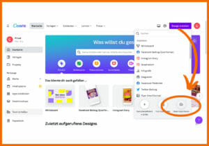 Canva: PDF importieren
