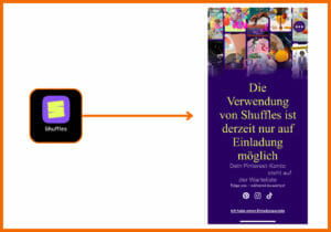 Dieses Bild zeigt das Logo der Shuffles App 