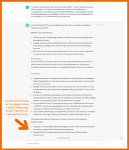 ChatGPT Beispiel Prompt Content Plan