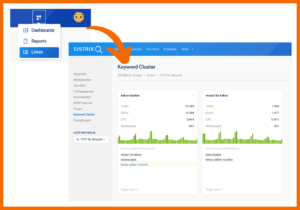 Keyword Cluster identifizieren in SISTRIX