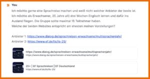 Chatsonic - Websitevergleich