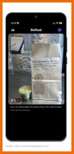 Chipotle hat bei BeReal einen Promo-Code veröffentlicht, mit welchem die ersten 100 Personen, die ihn einlösen, eine kostenfreie Vorspeise im Restaurant bekommen.