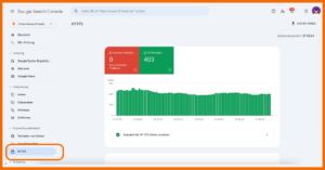 Unter "Nutzerfreundlichkeit > HTTPS" kannst du in der Google Search Console mögliche Probleme mit dem SSL-Zertifikat identifizieren.